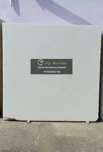 Pure White Makrana Marble Slab Application Area Flooring Thickness