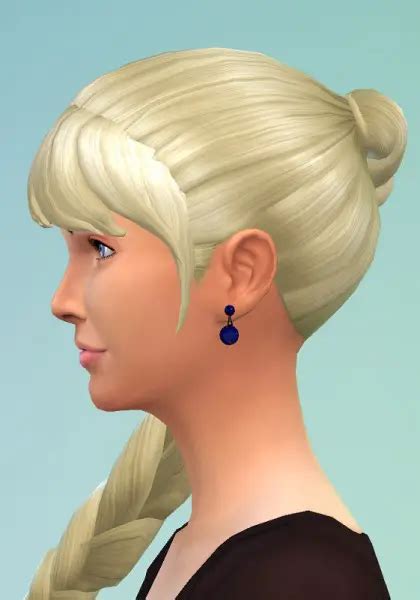 Sims Hairs Birksches Sims Blog Braided Side Pigtail Hair