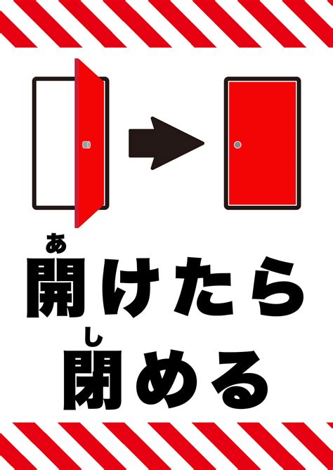 窓の開閉を禁止する注意貼り紙テンプレート 無料商用可能注意書き張り紙テンプレートポスター対応 Images and