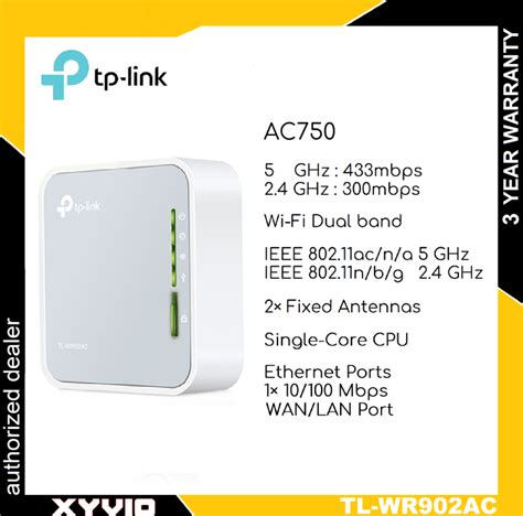 Tp Link Tl Wr Ac Ac Wireless Travel Router Lazada