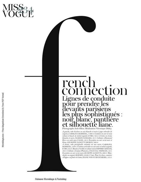 Typografie Magazine Layout Design Magazine Fonts Fashion Magazine Layout