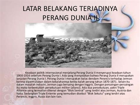 Latar Belakang Terjadinya Perang Dunia Ii