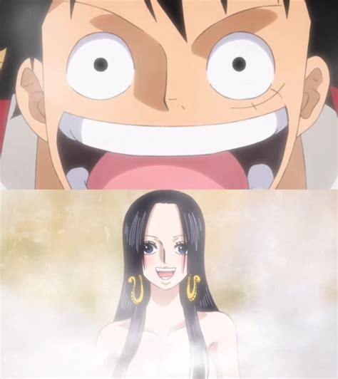 Luffy X Hancock on Tumblr