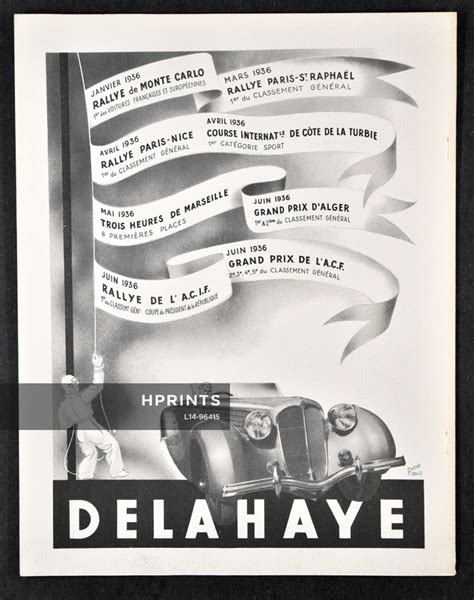 Delahaye Automobiles Original Adverts And Images