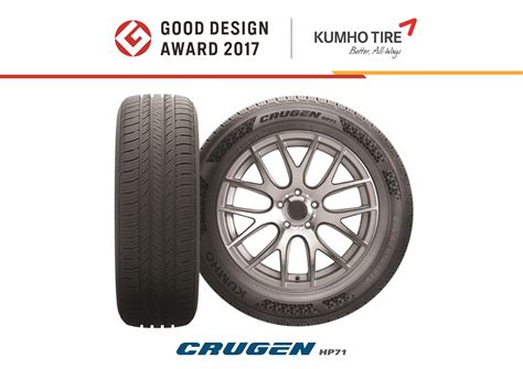 ยาง Kumho HP71 ผงาดเวทีโลก กวาดรางวัลชนะเลิศด้านการออกแบบ
