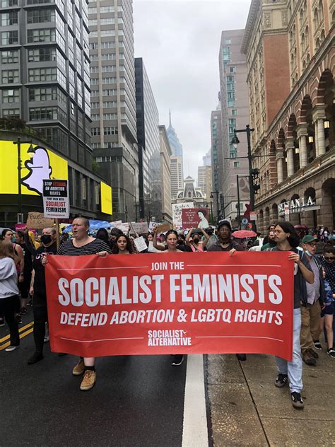 Socialist Alternative are out marching for abortion rights in