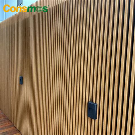 Mm Co Extrusion Wpc Louver Outdoor Wpc Wall Panel Cladding