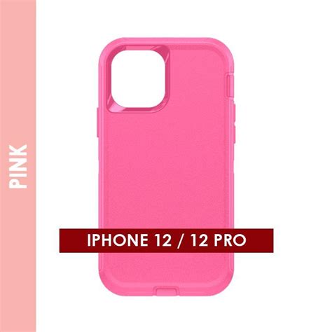 DEFENDER CASE FOR IPHONE 12/12 PRO (PINK). – XCELLPARTS