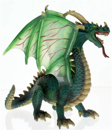 Schleich Animal Figurine Green Horned and Winged Dragon | Dragonfly Whispers