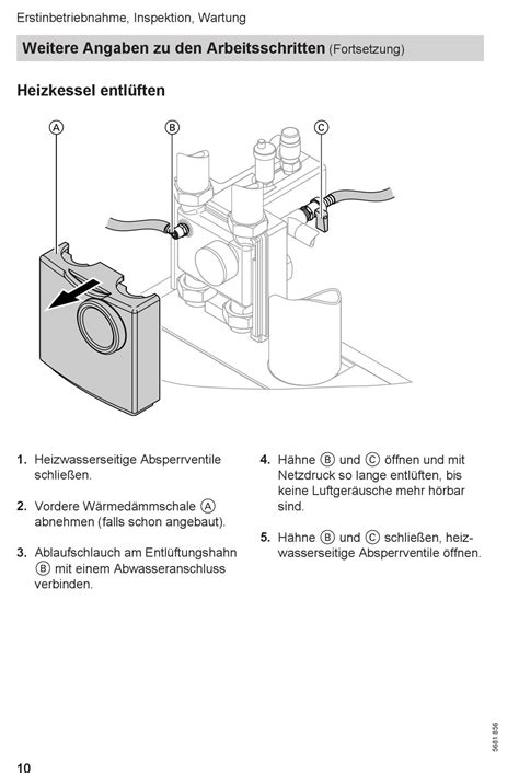 Heizkessel Entl Ften Viessmann Vitoladens C Serviceanleitung