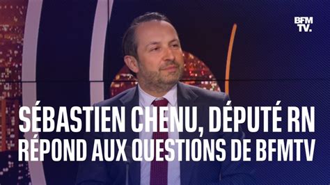 Sébastien Chenu député RN du Nord répond aux questions de BFMTV