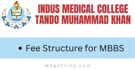 Indus Medical College Fee Structure 2023 for MBBS