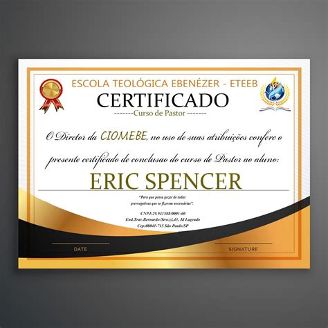 Credencial De Pastor Gratuito