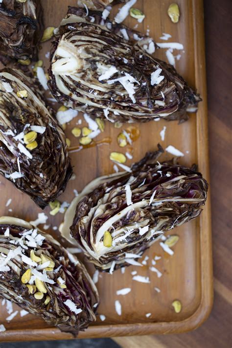 Grilled Radicchio With Pistachios And Ricotta Salata — Ashton Keefe