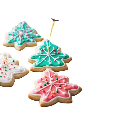 Decorating Christmas Sugar Cookies With Royal Icing And Sprinkles Christmas Baking Christmas