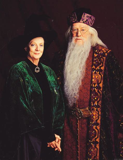 Minerva Mcgonagall Albus Dumbledore Harry Potter Movies Harry