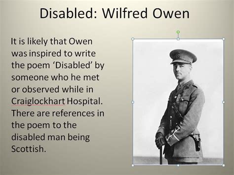 Disabled: Wilfred Owen | Teaching Resources