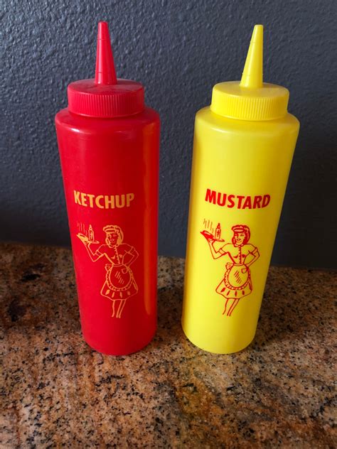 Ketchup And Mustard Bottle