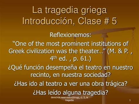 PPT La tragedia griega Introducción Clase 5 PowerPoint