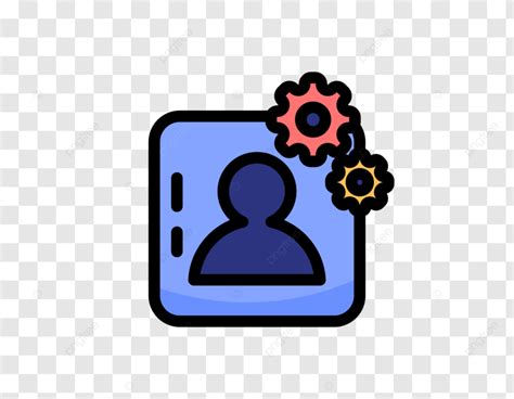 Concept Illustration Of Account Or Profile Settings Symbol Icon Vector