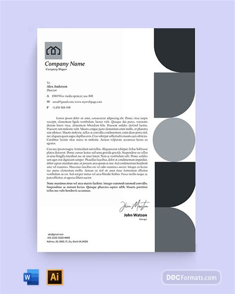 Real Estate Letterhead Templates