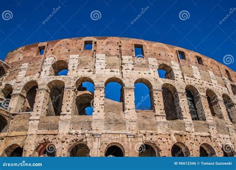 View Of Ruins Of Colloseum Rome Italy Stock Photo Image Of Landmark