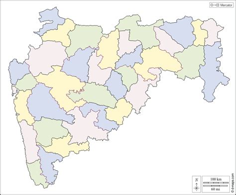 Maharashtra Map Outline