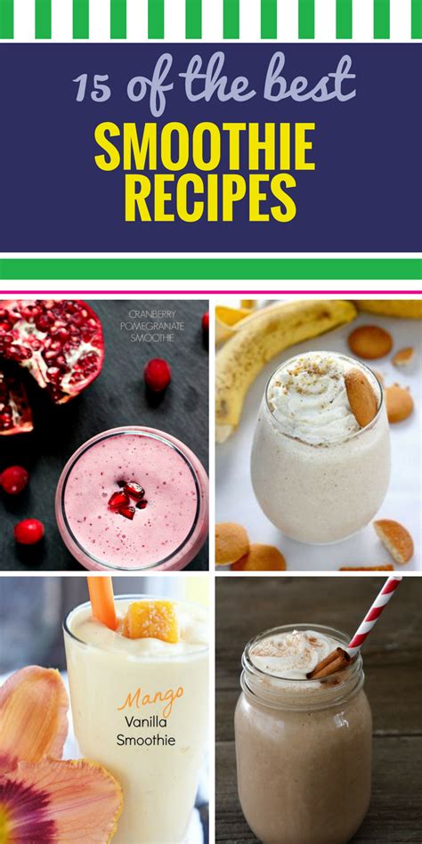 15 Smoothie Recipes - My Life and Kids