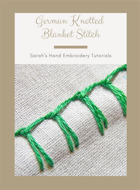 How To Do The Blanket Stitch Sarah S Hand Embroidery Tutorials