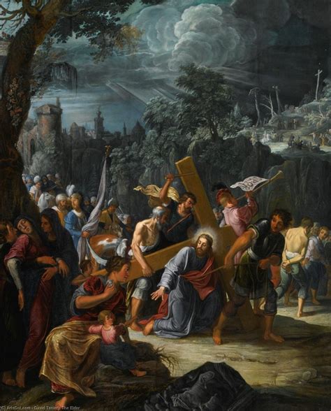 Réplique De Peinture Christ sur la route du calvaire de David Teniers