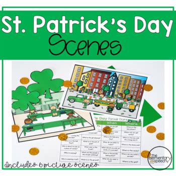 St Patrick S Day Wh Question Scenes Speech Therapy By The Elementary