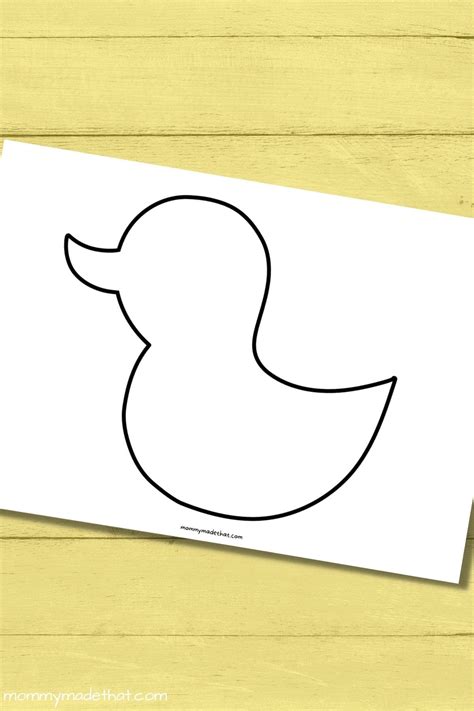 Free Printable Duck Templates For Ducky Crafts And Fun