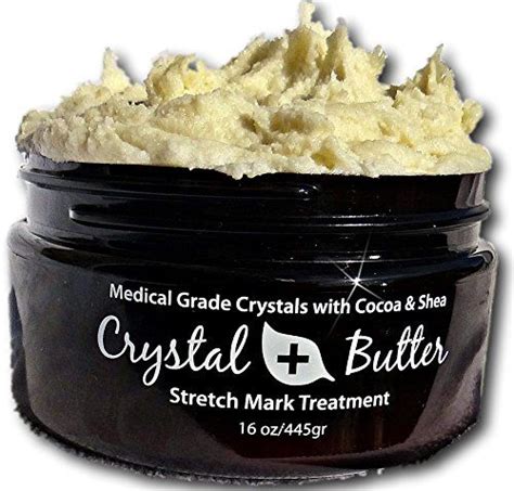 Best STRETCH MARK Scrub Exfoliant- microdermabrasion Crystal Butter Scrub 1lb | Organic body ...