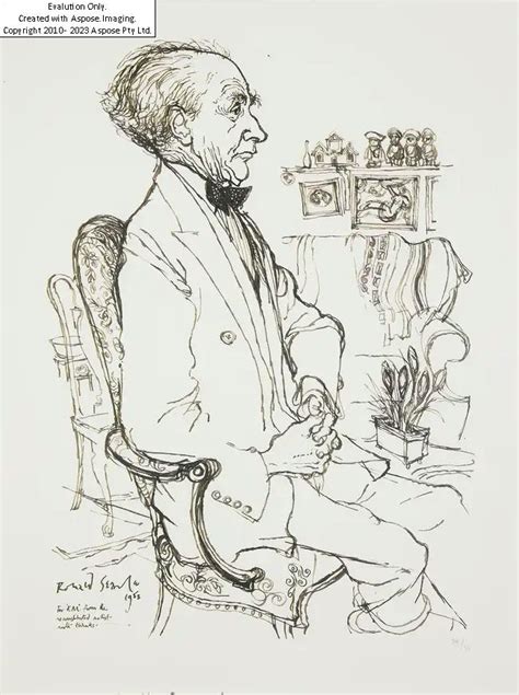 Ronald Searle Portrait Of Fredrick Alexander MutualArt