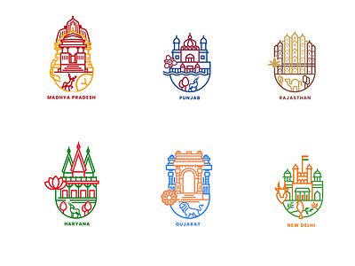 Indian States - Part 02 by ABHIJITH K on Dribbble