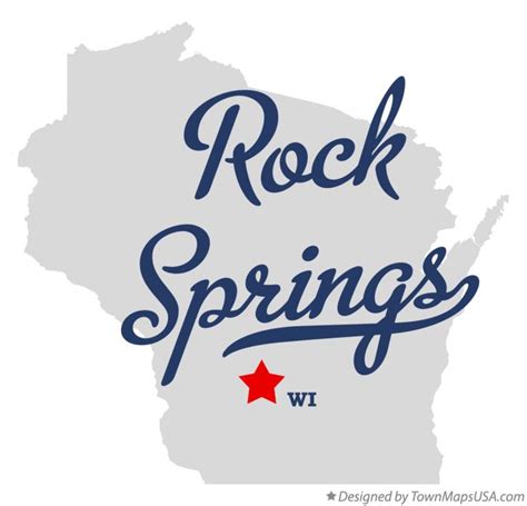 Map of Rock Springs, WI, Wisconsin