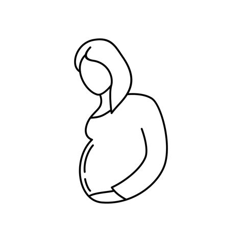 pregnant woman icon design. childbirth sign and symbol. newborn vector