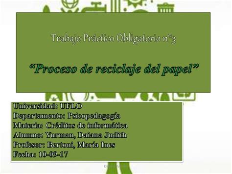 Proceso De Reciclado Del Papel Ppt