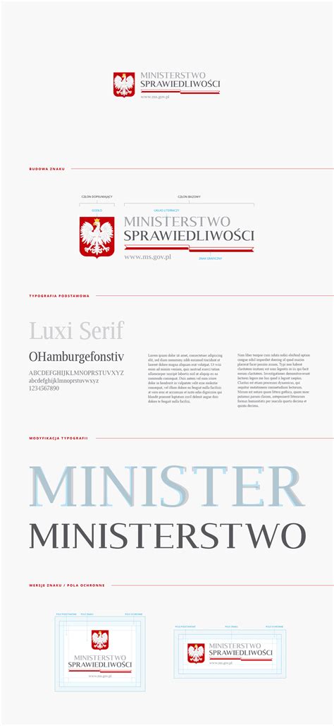 Identyfikacja wizualna urzędu logo Ministerstwo Sprawiedliwości