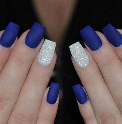 51 últimas Ideas De Uñas Azules Para Tu Apariencia Uñas De Gel Uñas