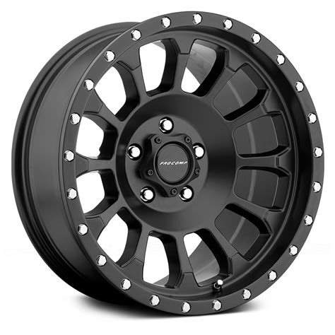 Pro Comp Rockwell Satin Black Powerhouse Wheels Tires