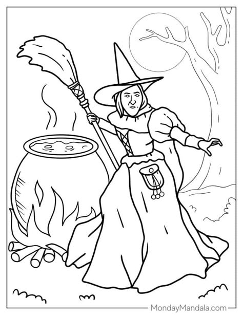 Wizard Of Oz Coloring Pages Wicked Witch