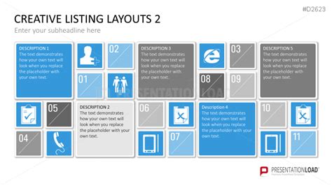 Creative Lists Powerpoint Template Powerpoint Templates Powerpoint