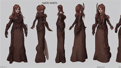 Prompthunt A Female Mage Character Turnaround Sheet Trending On