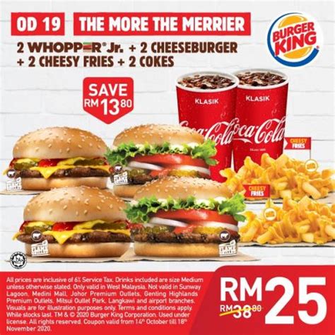 Burger King Sharing Bundle @ RM25 Promotion (14 October 2020 - 18 ...