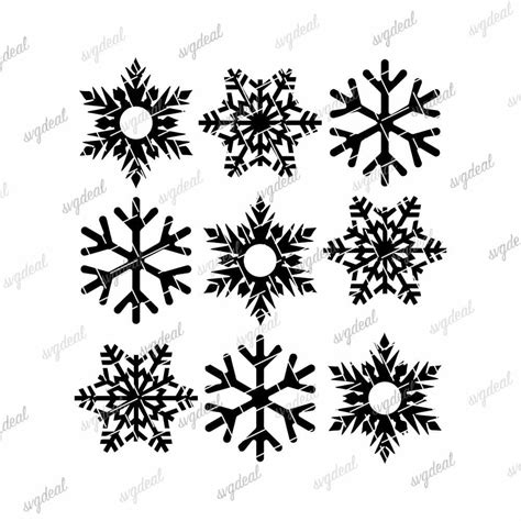 9 FREE Snowflake SVG Files For Your Cutting Machine - Free SVG Files