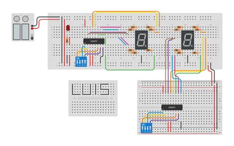 Circuit Design Decodificador Bcd 7 Segmentos Luís Gustavo Tinkercad