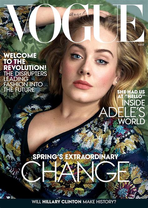 Adele - Vogue Mgazine March 2016 Cover and Photos • CelebMafia