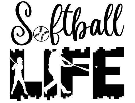 Free Softball Life Svg File Softball Softball Life Softball Svg Files