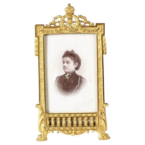 Antique Picture Frame Photoframe Brass Late 19th Century For Sale At